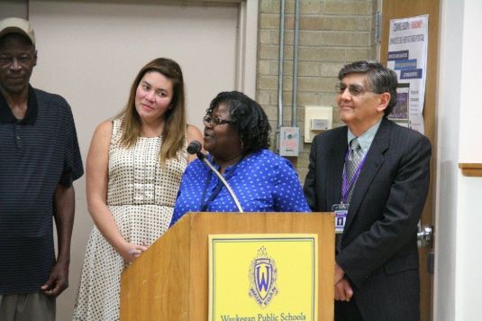 Superintendent Theresa Plascencia said before the presentation on the planned support for the newcomers that a discussion on the progress of the African American Male Achievement Initiative would soon follow, but Hanna was not satisfied. Superintendent Theresa Plascencia said before the presentation on the planned support for the newcomers that a discussion on the progress of the African American Male Achievement Initiative would soon follow, but Hanna was not satisfied.