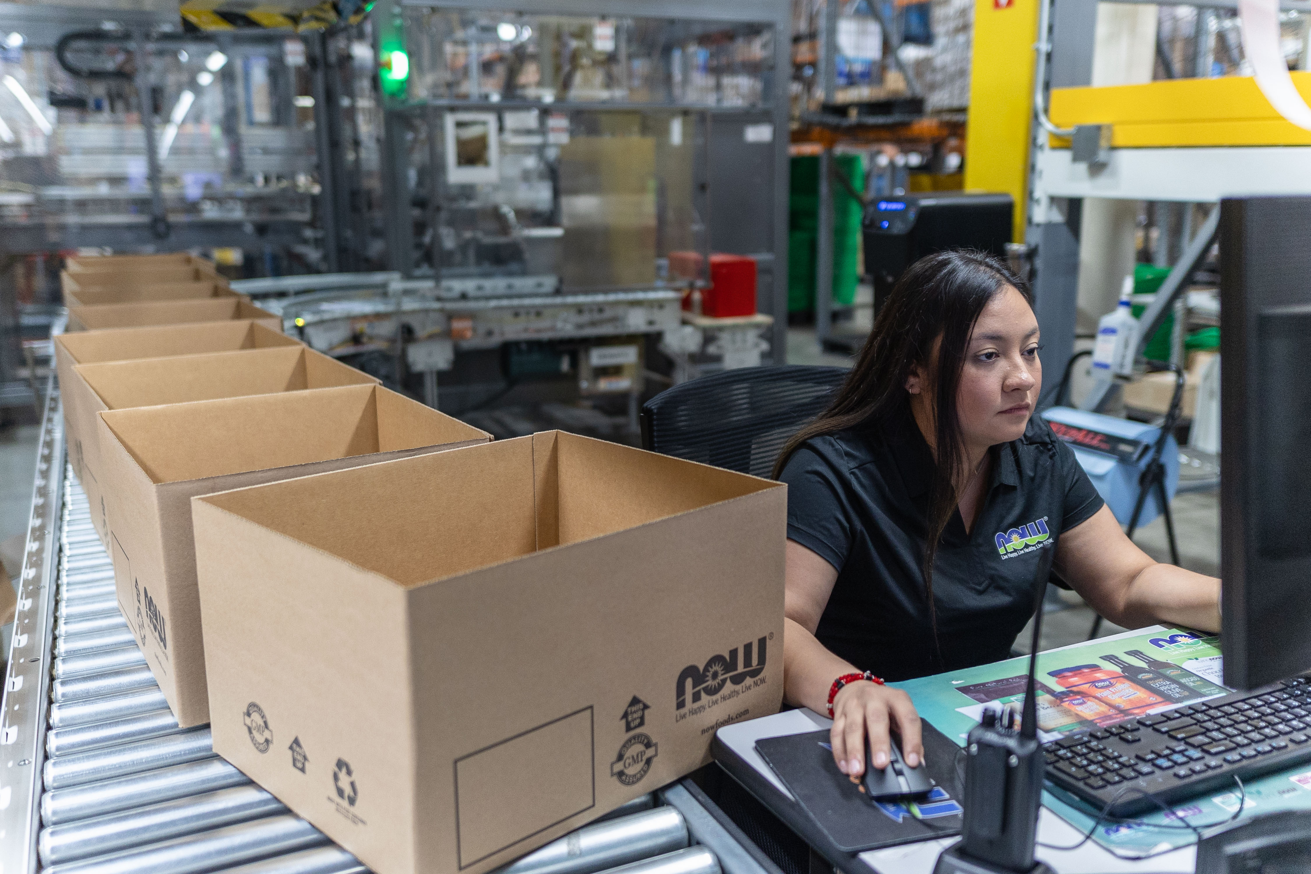 NOW Health Group employee Kathy Pineda works at her station inside of NOW's RSL Distribution Location in Roselle on Sept. 14, 2023. NOW Health Group employee Kathy Pineda works at her station inside of NOW's RSL Distribution Location in Roselle on Sept. 14, 2023.